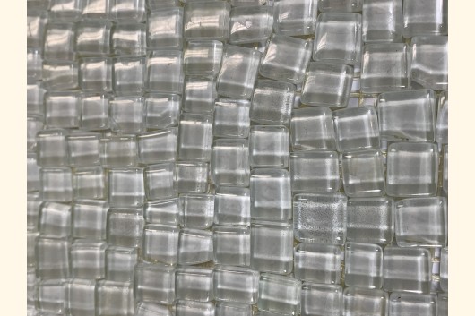 Soft Glas OPUS 1-1,5cm WEiß Netzverklebt 30x30cm ~930g Y-900-11