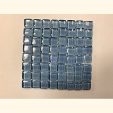 Soft Glas Mosaik OPUS 1-1,5cm BLAU Netz 10x10 ~110g Y-933b-99