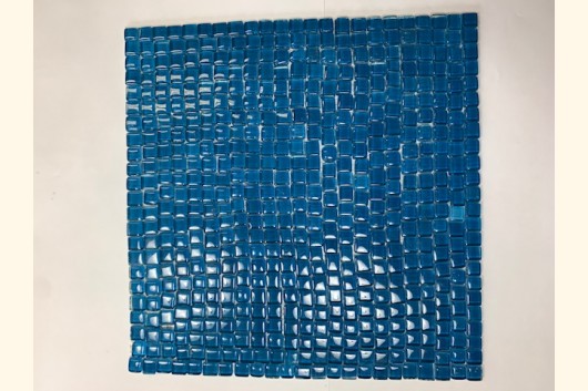 Soft Glas OPUS 1-1,5cm TÜRKIS Netzverklebt 30x30 ~930g Y-955-11