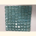 Soft Glas Mosaik OPUS 1-1,5cm H-BLAU Netz 10x10 ~110g Y-955D-99