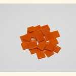 Glasmosaik Brillant- Orange Rot 2x2 cm Hot-Color 200g DM-A95a