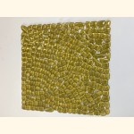 Soft Glas DROPS Polygonal GOLD Netzverklebt ~530g Y-Bergamo24