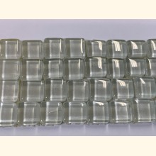Soft Glas OPUS 1-1,5cm WEIß Bordüre 5x30 cm ~170g Y-900-66