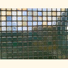 2,5x2,5 EZARRI Mosaik IRIDIUM GRÜN 31x49,5cm X-Green Pearl