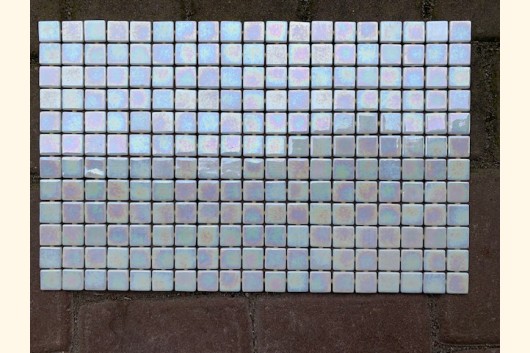 2,5x2,5 EZARRI Mosaik IRIDIUM WEIß 31x49,5cm X-Diamond