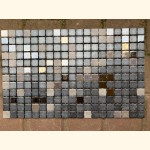 2,5x2,5 EZARRI Mosaik IRIDIUM Anthrazit / Grau 31x49,5 X-GinFizz