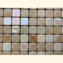 2,5x2,5 EZARRI Mosaik IRIDIUM BEIGE BRAUN 31x49,5cm X-Sahara
