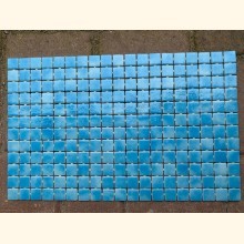 2,5x2,5 EZARRI Mosaik GLÄNZEND Blau 31x49,5cm 228 Stk X-2508B