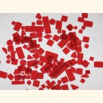 Kunststoff Mosaiksteine div Formen ROT 40g U52-50a