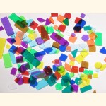 Kunststoff Mosaiksteine div. Formen BUNT MIX 40g U99-50a