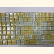 Glas Mosaik 1-1,5cm MIX WEIß BEIGE Bordüre 9x30 ~220g Y-Moonli33