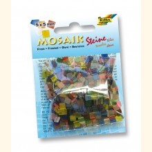 Kunstharz Mosaik FROST 5x5mm SCHWARZ 58190