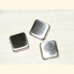 1,5x1,5 EDELSTAHL Silber 12 Stk G602