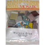 2x2 Murano Glas BUNTMIX 50 Stk Mosaik G999a