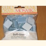 2x2 Soft Glas Glasmosaik HELLBLAU 55 Stk S20-20e