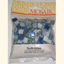 1x1 Soft Glas blaumix 210 Stk Mosaik S29-10e