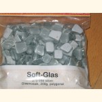 Soft Glas Polygonal SILBER 200g Mosaiksteine S70-99e