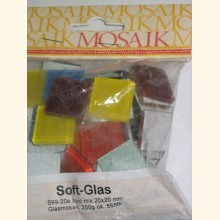 2x2 Soft Glas buntmix 55 Stk Mosaik S99-20e