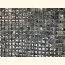 Glas Bubble Mosaik SCHWARZ 12,5x12,5mm Netz 30x30 ~1880g Y-Prosp