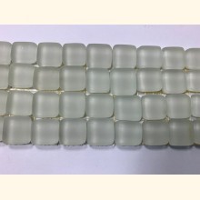 Soft Glas Mosaik MATT 1-1,5 WEIß Bordüre 5x30 ~170g Y-S-900-66