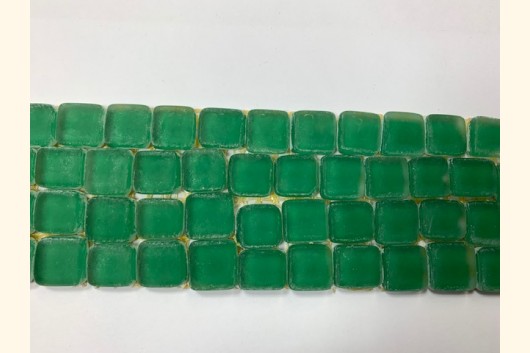 Soft Glas Mosaik MATT 1-1,5 GRÜN Bordüre 5x30 ~170g Y-S-913-66