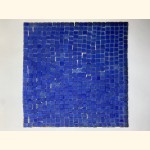 Soft Glas Mosaik MATT 1-1,5 D-BLAU Netz 30x30 ~930g Y-S-932-11