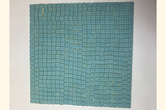 Soft Glas Mosaik MATT 1-1,5 H-BLAU Netz 30x30 ~930g Y-S-955d-11