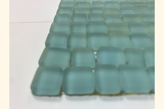 Glas Mosaik MATT 1-1,5cm H-BLAU Bordüre 9x30 ~220g Y-S-955d-33