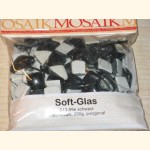 Soft Glas Polygonal SCHWARZ 200g Mosaiksteine S13-99e