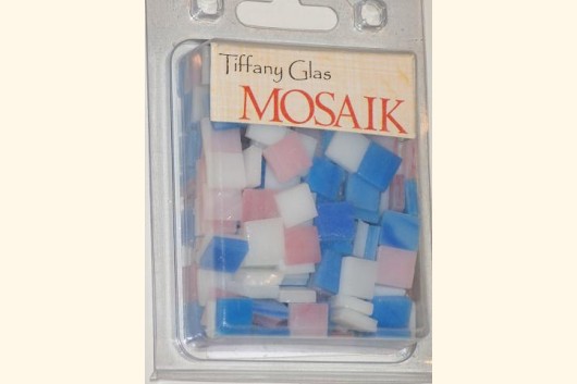 TIFFANY Glas Mosaik 1x1cm PASTELL-MIX T169-10e