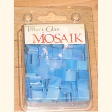 TIFFANY Glas Mosaik 1,5x1,5cm CARIBIC blau T27-15