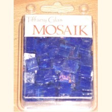 TIFFANY Glas Mosaik 1,5x1,5cm KOBALTBLAU T30-15