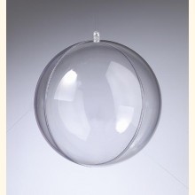 Kunststoffkugel glasklar 16cm teilbar