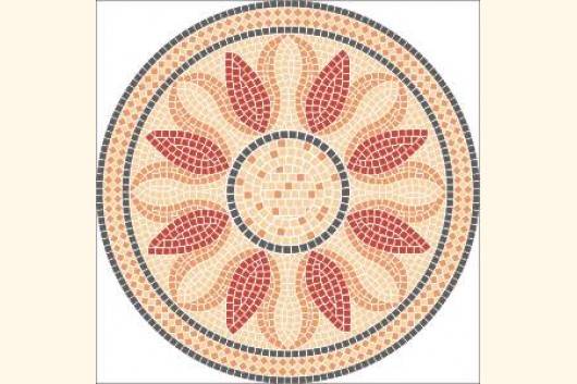 Mosaik Vorlage LOTUS d= 80cm incl. Kohlepapier V1301