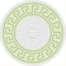 Mosaik Vorlage BACHUS d= 60cm incl. Kohlepapier V1309