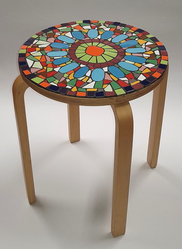 Keramik Mosaik Fliese BLAU MIX 9 Stk 10x10cm Dicke 4mm MT29e